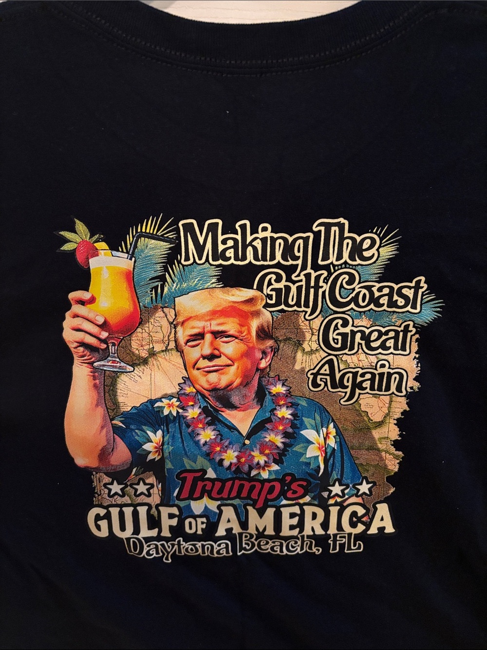 Trump Black Graphic Short-Sleeve Men's Shirt - Gulf Coast Graphic